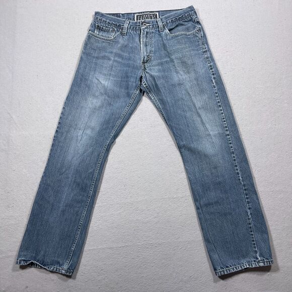 Vintage Levis Jeans 34x30 Blue 514 Slim Straight Leg‎ 100% Cotton Mid Rise Y2K - Picture 1 of 11